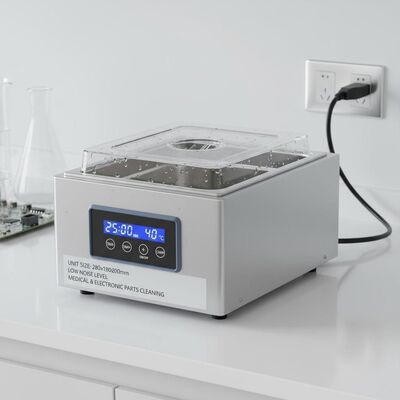Nettoyeur à ultrasons de table, taille 280x180x200mm, faible niveau sonore, équipement pour le nettoyage de pièces médicales et électroniques