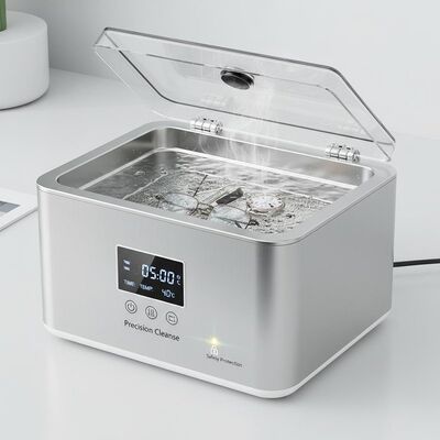 Nettoyeur à ultrasons avec protection de sécurité et réservoir en acier inoxydable fournissant un nettoyage pour équipement de précision