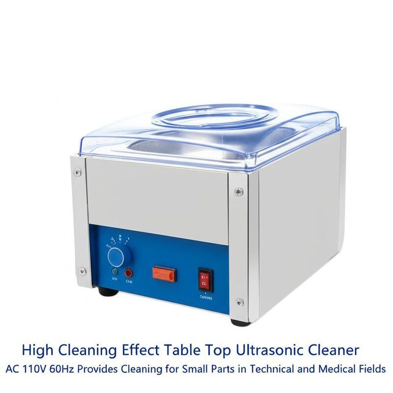 High Cleaning Effect Table Top Ultrasonic Cleaner AC 110V 60Hz Provides Cleaning for Small Parts in Technical and Medical Fields