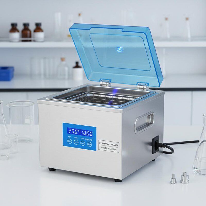 Nettoyeur à ultrasons de table de 2,5 L avec réservoir de nettoyage, faible niveau sonore, adapté aux laboratoires et à l'industrie