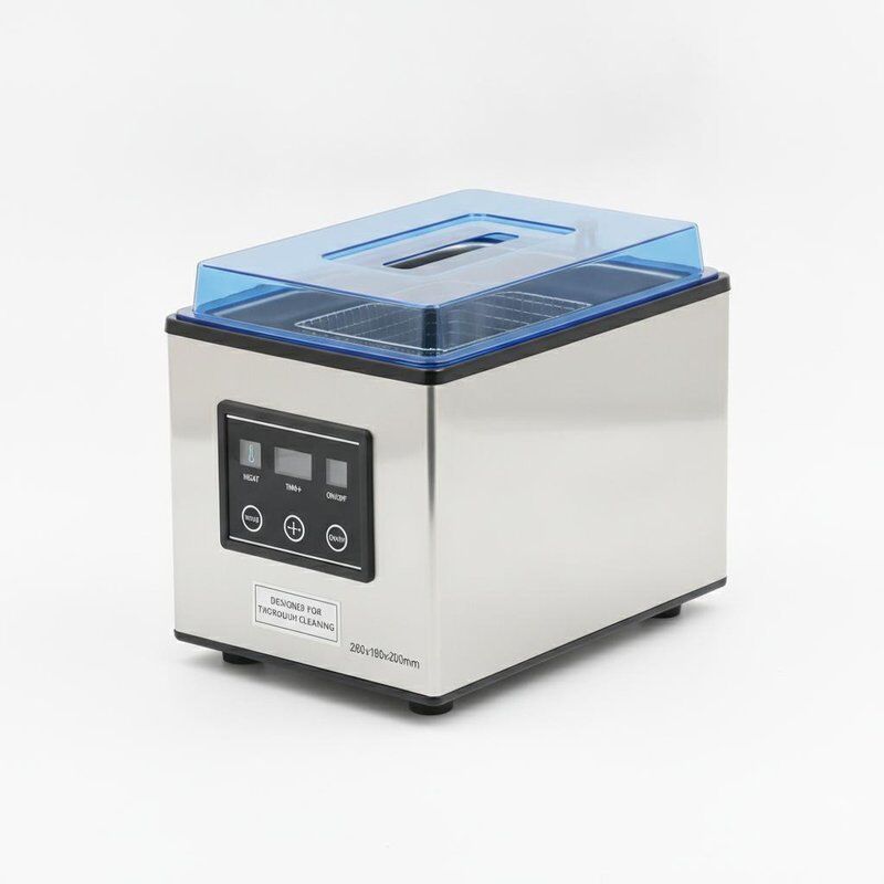 Capacité du réservoir de nettoyage de 2,5 L Nettoyeur à ultrasons de table Taille de l'unité du réservoir en acier inoxydable 280x180x200mm Conçu pour un nettoyage en profondeur
